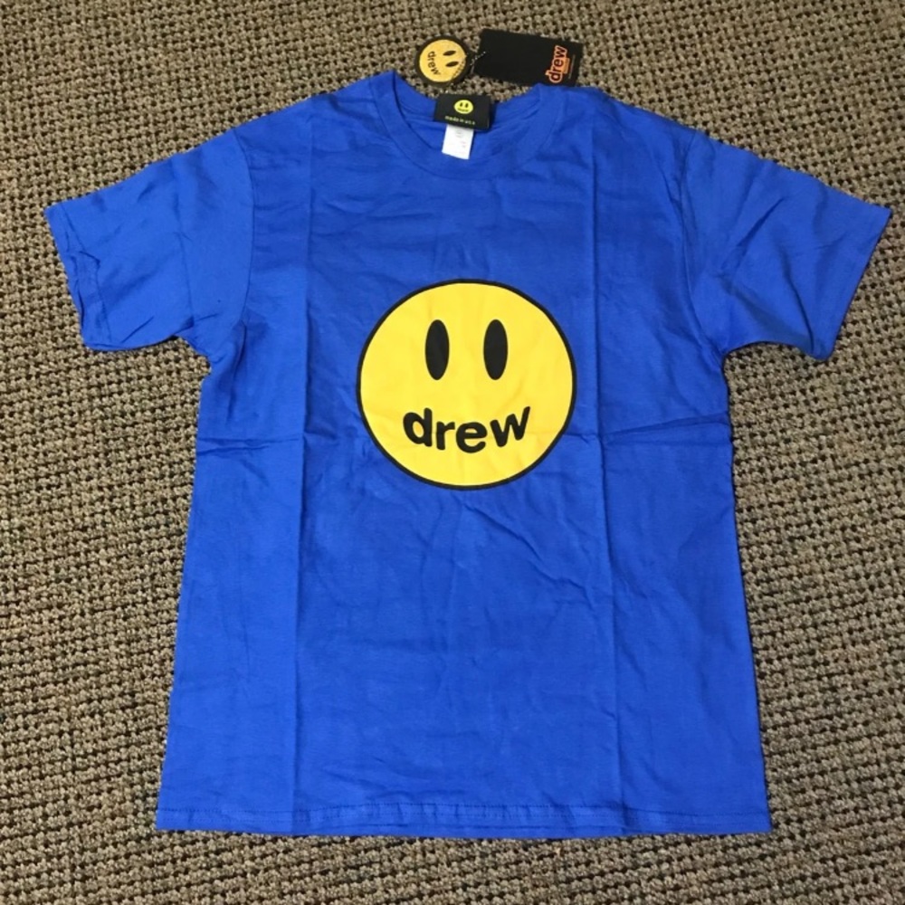 Drew House Smiley Blue T-Shirt Size Small S
